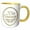 Yellow/White, variant on 3drose, Gift for 55th Anniversary - Gold Text for Celebrating Wedding Anniversaries - 55 Years Married Together, 11oz Two-tone Green Mug