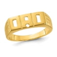 thumbnail image 1 of Mens DAD Ring in Yellow Plated Polished Sterling Silver, 1 of 4