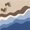 Beach Wave Footprint, variant on Coastal Beachy Plush Flannel Bath Rug 16x24 Inches, Quick Dry Absorbent Non Slip Mat for Bathroom Sink Tub