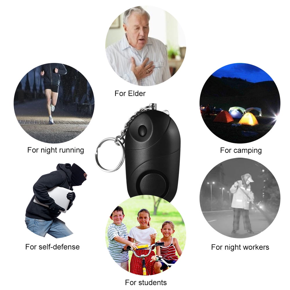pink Personal Alarms for Women Girl Portable Alarm Keychain Saftey Alert with Lanyard 130db SOS Emergency Self Defense for Women Elderly Kids Night Workers