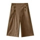 thumbnail image 3 of WILLBEST Pantalones Casuales elegantes para Mujer, de Cintura Alta, Ajustados, de Pierna Ancha, Recortados, para Uso Diario y Uso Diario. Mediana, 3 of 3