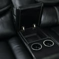 thumbnail image 6 of Judson Transitional Leatherette Reclining Loveseat, Black, 6 of 7