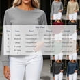 thumbnail image 4 of Fengqque Women's Crew Neck Sweatshirt Loose Pullover Long Sleeve Raglan Sleeve Shirts Solid Color Soft Tops Gray-B XL, 4 of 7
