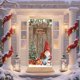 thumbnail image 4 of Christmas Door Frame Party Holiday Decoration Door Stickers Scene Hanging Cloth, 4 of 6