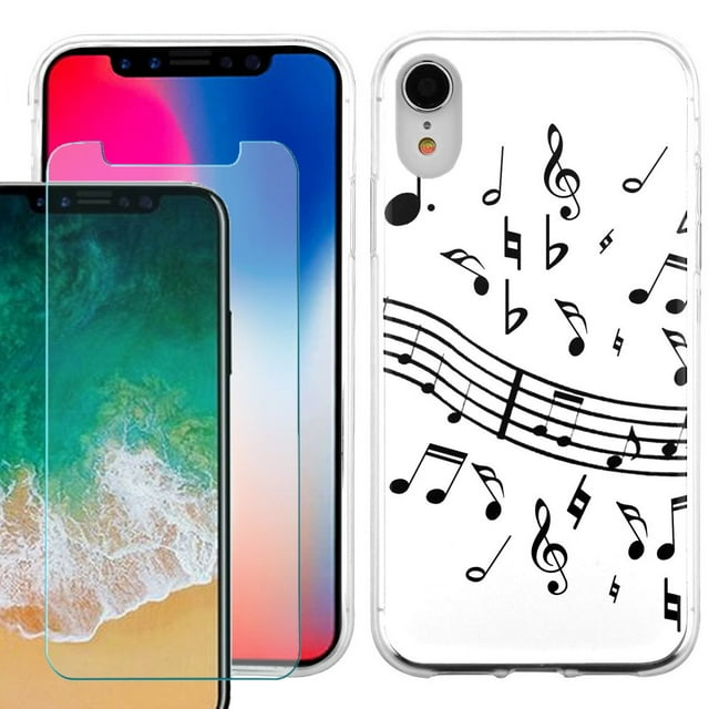 Phone Case For Apple Iphone Xr Slim Fit Tpu Case With Tempered Glass Screen Protector By 1907