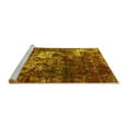 thumbnail image 2 of Ahgly Company Machine Washable Indoor Rectangle Oriental Yellow Industrial Area Rugs, 3' x 5', 2 of 4