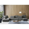 thumbnail image 4 of Mod Seven Piece Gray Fabric Moveable Back and Adjustable Sectional Sofa, 4 of 7