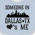 thumbnail image 4 of Inktastic Dallas Texas Someone Loves Me Boys or Girls Baby Bib, 4 of 4