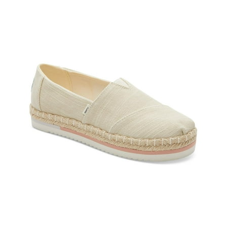 

Toms Womens Alpargata Platform Rope Canvas Slip On Loafers