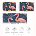 thumbnail image 2 of Yayeee Pillowcase Standard Size Set of 2 Satin Wrinkle Resistant Pillow Case, Floral Flamingo, 2 of 7