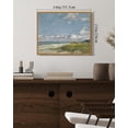 thumbnail image 3 of Drsoum Vintage Landscape Seascape Canvas Wall Art 11x14in Natural Framed Seaside Coastal Scenery Classic Hallway Kitchen Office Decor, 3 of 6