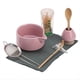 thumbnail image 1 of Juego de té matcha japonés rosa de 8 piezas, juego de matcha en polvo, tazón para matcha, batidor y soporte para preparar té., 1 of 5