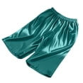 thumbnail image 7 of QINGFSAP Womens Silky Lounge Shorts Elastic High Waist Relaxed Wide Leg Knee Length Sleepwear, 7 of 7