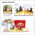 thumbnail image 2 of Tarjetas de Navidad 3D, Tarjeta de Navidad emergente, Tarjetas de felicitación de Navidad con sobres, El mejor regalo para Navidad, Tarjeta de regalo de Navidad, 2 of 4