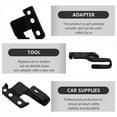 thumbnail image 2 of Miangastore Automotive Maintenance Auto Wiper Arm Adapter 1 Set 1.8x1.2in, 2 of 8