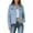 Light Blue, variant on Cropped Denim Jackets for Women Long Sleeve Button Down White Denim Jacket with Pockets Plus Size Shacket Jackets for Women Fashion