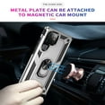 thumbnail image 4 of SaniMore Tri-layer Case for Samsung Galaxy S22 Ultra 6.8", 360° Rotating Holder/Kickstand Rugged PC Back + TPU Bumper Magnetic Car Mount Anti-fingerprint Anti-fall Heavy Duty Protective Case,Silver, 4 of 8