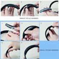thumbnail image 3 of Fundas para Haz Almohadillas Repuesto La Cabeza Cojín Diadema Viscoelástica Reparación Cuero Proteico Tune 700BT/710BT/700BTNC/750BT/760BTNC, 3 of 9