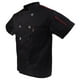 thumbnail image 5 of 2x Capa del cocinero de de s cortas, de de manga s BLESIY chaqueta de chef para hombres mujeres, 5 of 8