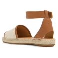 thumbnail image 3 of YDN Women Comfortable Open Toe Flats Sandals Strap Buckles Two Toned Wedge Low Heels Shoes Summer Daily Party Size 8.5 Green, 3 of 4