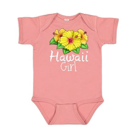 

Inktastic Hawaii Girl Hibiscus Flowers Gift Baby Girl Bodysuit