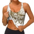 thumbnail image 3 of Balery Western Scenery With Old Wagon Pattern Racerback Sports Bras for Women - Padded Seamless High Impact Support for Yoga Gym Workout Fitness-XX-Large, 3 of 8