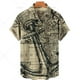 thumbnail image 4 of Camisa hawaiana retro unisex para hombre, camisa de talla grande, camisa retro con estampado 3D de velero y brújula marina, camisetas holgadas de manga corta para hombre, 4 of 5