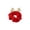 D, variant on huayou Simple White Faux Fur Edge Solid Red Velvet Christmas Porch Goose Collar Wrap Soft Stretch Adjustable Neck Band for Everyday Front Porch Casual Christmas Holiday Decoration