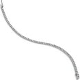 thumbnail image 2 of Sterling Silver Rhodium-Plated Cz 64 Stone 7In Bracelet (7 X 3.3) Made In Indonesia qg3487-7, 2 of 5