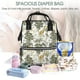 thumbnail image 5 of Easygdp Vintage Animals Palm Tree para Bolsa de Bebé de Gran Capacidad con Múltiples Bolsillos, Bolsa de Pañales para Padres, Bolsa de Viaje Organizada y Elegante, 5 of 6