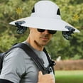 thumbnail image 4 of HOARBOEG Sun Visor Hats with Cooling Fan, Solar Powered Fishing Hat with Fans for Fishing Outdoor Work Hiking and Traveling, 4 of 6