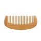 thumbnail image 3 of Peine de madera antiestático de dientes anchos para cabello rizado, cepillo compacto desenredante para todo tipo de cabello., 3 of 5