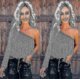 thumbnail image 1 of Camisa superior de mezclilla con borlas sin tirantes sexy a la moda para mujer, 1 of 4