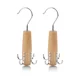 thumbnail image 3 of Paquete de 2 perchas para cinturones de madera natural, soportes para cinturones de madera maciza con acabado liso y gancho giratorio de 360°, soporte organizador de armario para ahorrar espacio, 3 of 4