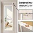 thumbnail image 3 of 48" x 16" Full Length Over the Door Mirror with 2 Metal Hangers for Bedroom, Living Room & Bathroom, 3 of 6