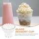 thumbnail image 4 of 1 vaso de postre de vidrio transparente, para ensalada, helado o batido., 4 of 6
