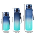 thumbnail image 2 of Botella de agua helada con asa de 750 ml, botella deportiva con gradiente para gimnasio (rosa)., 2 of 9