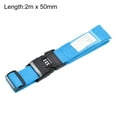 thumbnail image 2 of Luggage Straps Suitcase Belts with Buckle, Combination Lock, 2Mx5cm Adjustable Travel Bag Packing, Sky Blue 4Pcs, 2 of 6