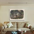 thumbnail image 2 of John James Audubon Painting Canada Lynx. By Audubon Canvas Art Birds Framed Wall Art, 2 of 7