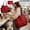 Red, variant on OCCOA Color Blocked Large Foldable Shopping Bag, Waterproof Reusable Grocery Bag Holder,Tote Bags,Red