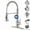 Brushed Nickel, variant on TVOFEK Matte Black Kitchen Faucet with Sprayer 3-Mode, Commercial Single Handle Stainless Steel Sink Faucets with Deck Plate for RV Bar Laundry Camper Farmhouse
