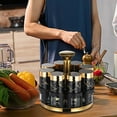 thumbnail image 5 of Rotating Glass Spice Rack Kitchen Seasoning Bottle Set with Storage Box, 5 of 5