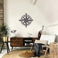 thumbnail image 4 of IPEWLEX Vintage Nautical Compass Wall Decor, Retro Openwork Metal Hanging with Maritime Design for Coastal, Industrial, Rustic and Modern Home Decor, Living Room, Entryway and Study, 4 of 7