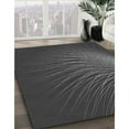 thumbnail image 2 of Ahgly Company Indoor Round Patterned Charcoal Black Area Rugs, 4' Round, 2 of 6