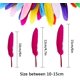 thumbnail image 2 of 240 plumas de ganso coloridas de 4 a 6 pulgadas, plumas naturales para manualidades Diy, 2 of 5