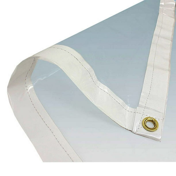 (16' x 24') Heavy Duty Clear PVC Vinyl Tarp Clear 20 Mil