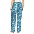 thumbnail image 3 of Uemuo Beautiful Floral Pattern Women's Wide Leg Palazzo Lounge Pants with Pockets Light Weight Loose Comfy Casual Pajama Pants-Medium, 3 of 9