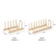 thumbnail image 1 of Multi-purpose Wooden Dish Rack Dishes Drying Drainer Storage Stand Holder Kitchen Cabinet Organizer for Dish/Plate/Bowl/Cup/Pot Lid/Book, 1 of 5
