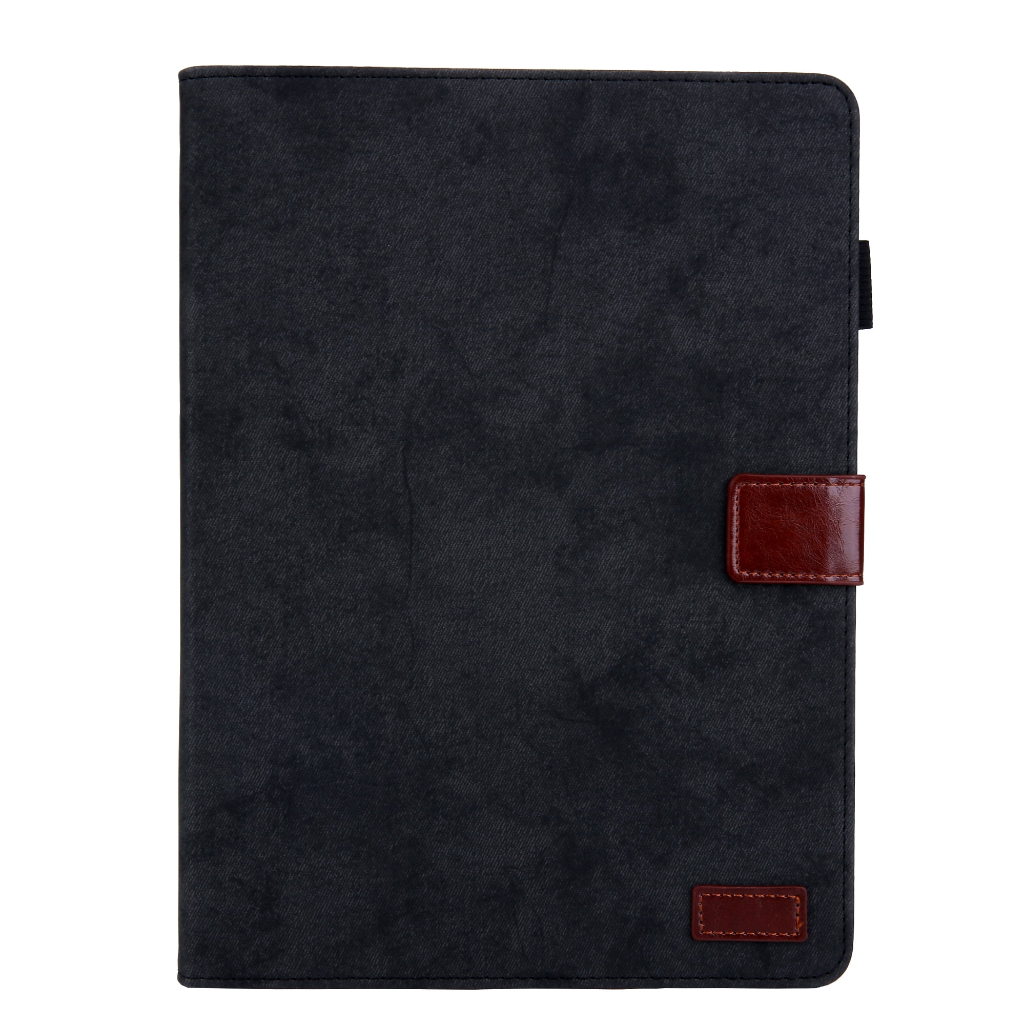 for iPad 10th Gen 10.9" (2022) Case, Retro Card Slot Cover with Pencil Holder, Multi-Angle Viewing Stand, Pocket Design, Folio Leather Case for Apple iPad 10th Gen 10.9" - Black