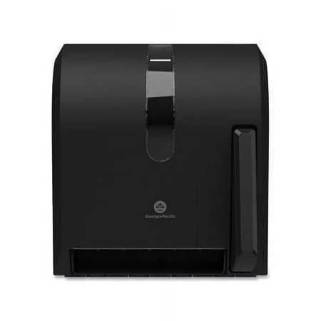 Georgia Pacific Professional Hygienic Push-Paddle Roll Towel Dispenser  13 x 10 x 14.4  Black